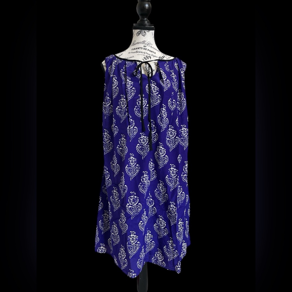 Maeve Dress by Anthropologie Size Small Purple Floral Shift Sleeveless Silk